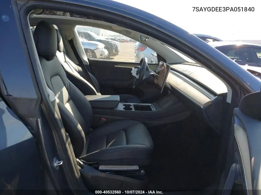 7SAYGDEE3PA051840 2023 Tesla Model Y