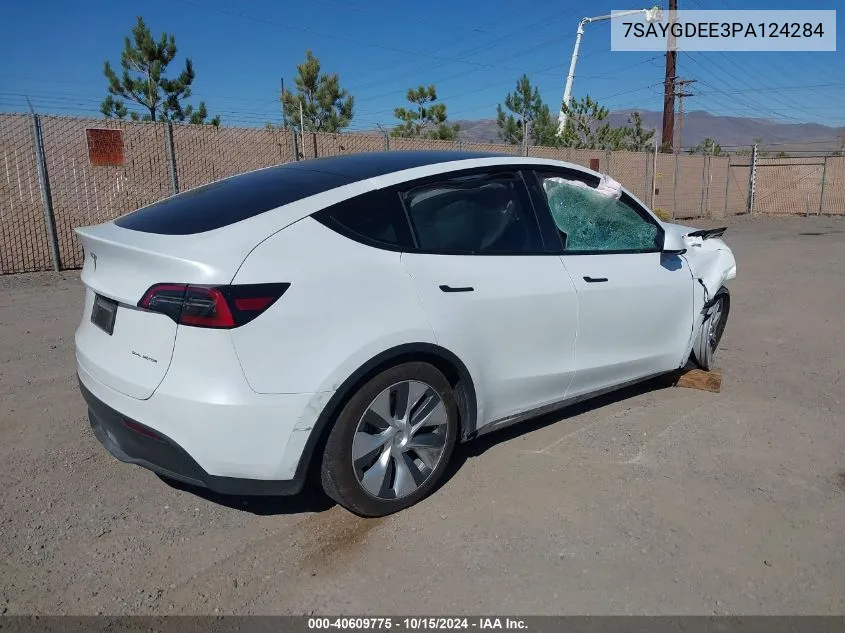 7SAYGDEE3PA124284 2023 Tesla Model Y Awd/Long Range Dual Motor All-Wheel Drive