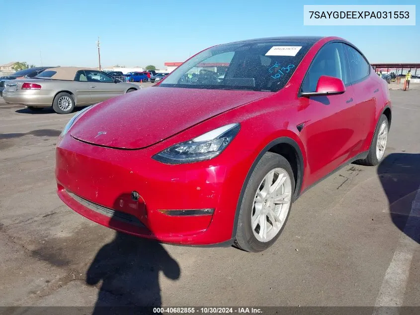 7SAYGDEEXPA031553 2023 Tesla Model Y Awd/Long Range Dual Motor All-Wheel Drive