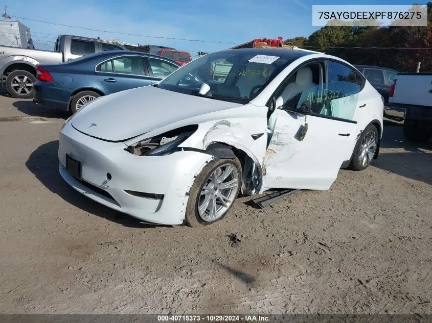 7SAYGDEEXPF876275 2023 Tesla Model Y Awd/Long Range Dual Motor All-Wheel Drive