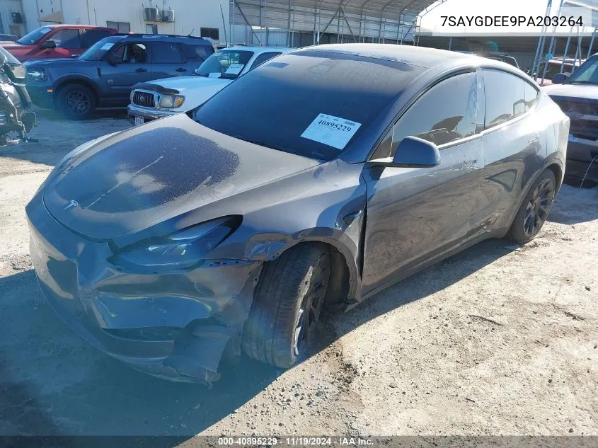 2023 Tesla Model Y Awd/Long Range Dual Motor All-Wheel Drive VIN: 7SAYGDEE9PA203264 Lot: 40895229