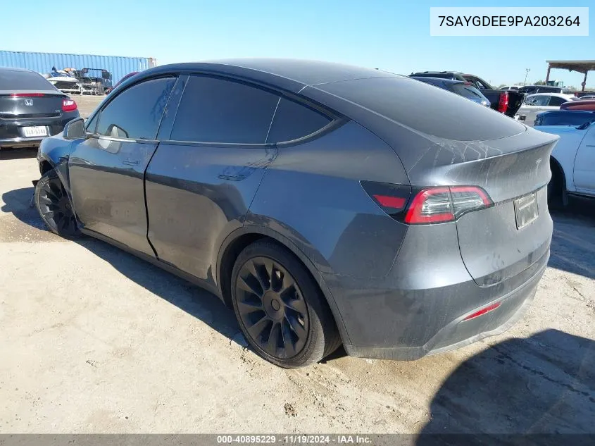 2023 Tesla Model Y Awd/Long Range Dual Motor All-Wheel Drive VIN: 7SAYGDEE9PA203264 Lot: 40895229