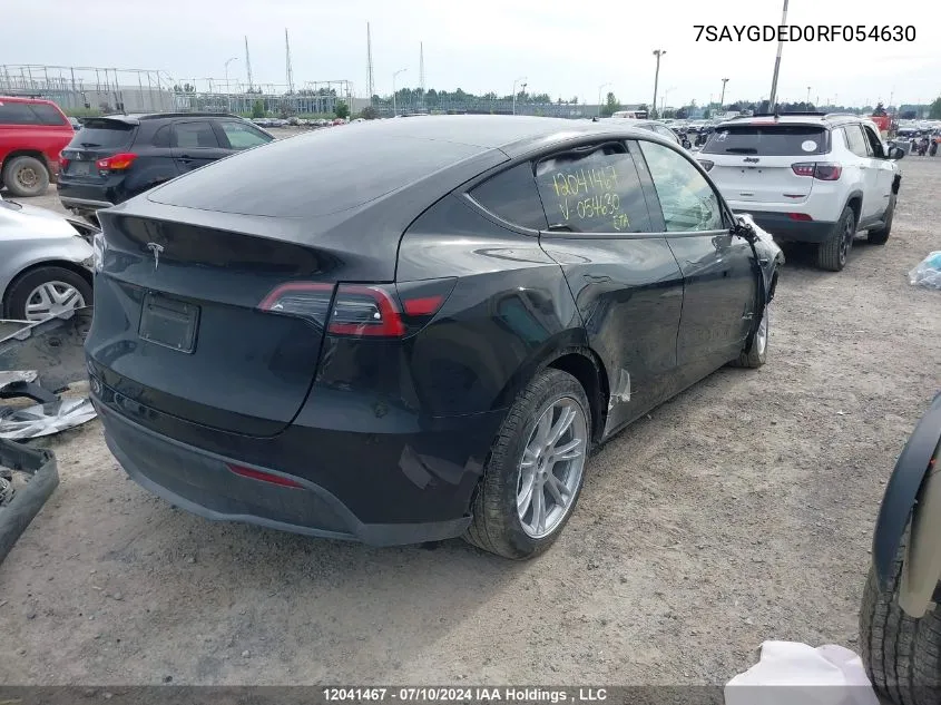 7SAYGDED0RF054630 2024 Tesla Model Y