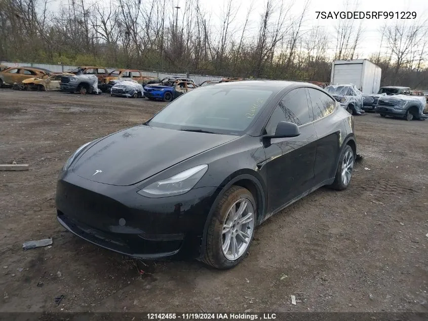 7SAYGDED5RF991229 2024 Tesla Model Y