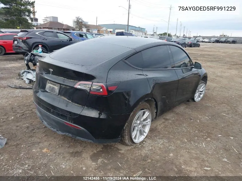 7SAYGDED5RF991229 2024 Tesla Model Y