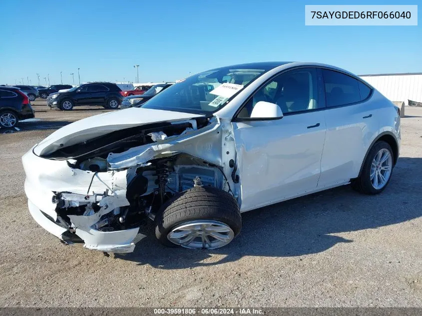 7SAYGDED6RF066040 2024 Tesla Model Y Rwd