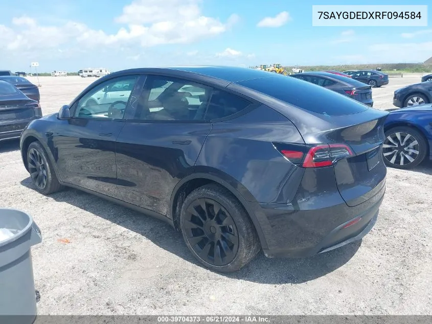 7SAYGDEDXRF094584 2024 Tesla Model Y Long Range/Rwd