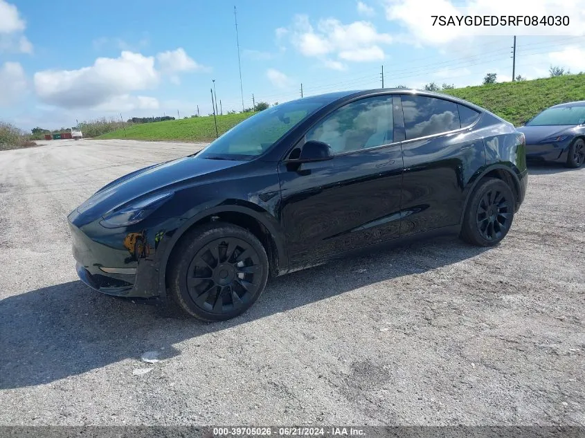 7SAYGDED5RF084030 2024 Tesla Model Y Long Range/Rwd