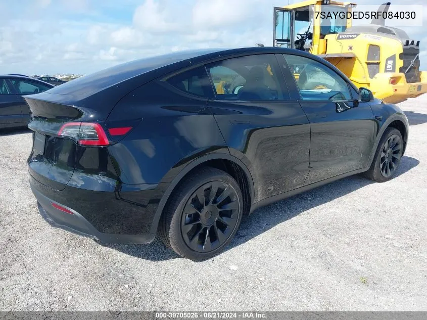 7SAYGDED5RF084030 2024 Tesla Model Y Long Range/Rwd