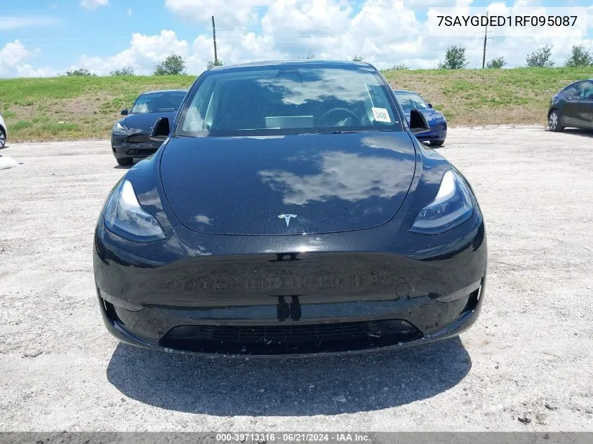 7SAYGDED1RF095087 2024 Tesla Model Y Long Range/Rwd