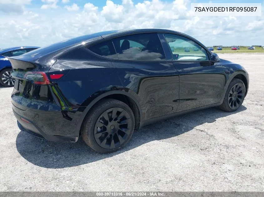 7SAYGDED1RF095087 2024 Tesla Model Y Long Range/Rwd