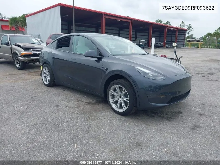 7SAYGDED9RF093622 2024 Tesla Model Y Long Range/Rwd