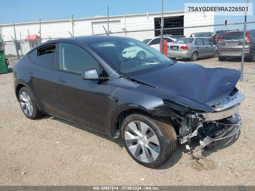 7SAYGDEE9RA226501 2024 Tesla Model Y