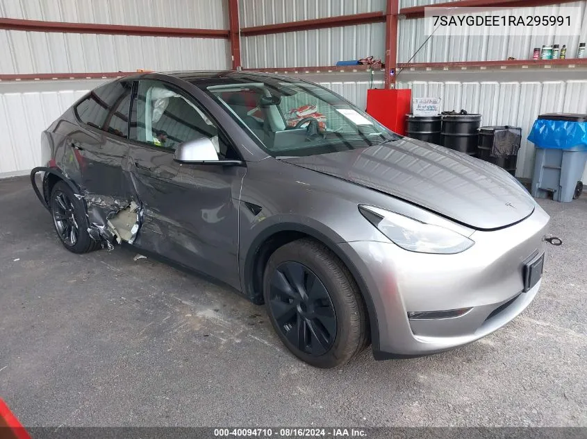 2024 Tesla Model Y Long Range Dual Motor All-Wheel Drive VIN: 7SAYGDEE1RA295991 Lot: 40094710