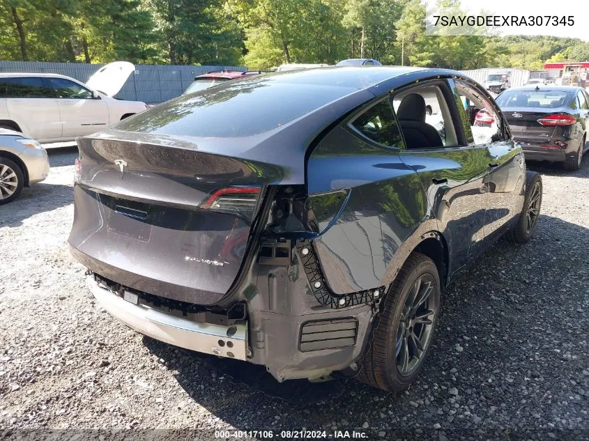 7SAYGDEEXRA307345 2024 Tesla Model Y