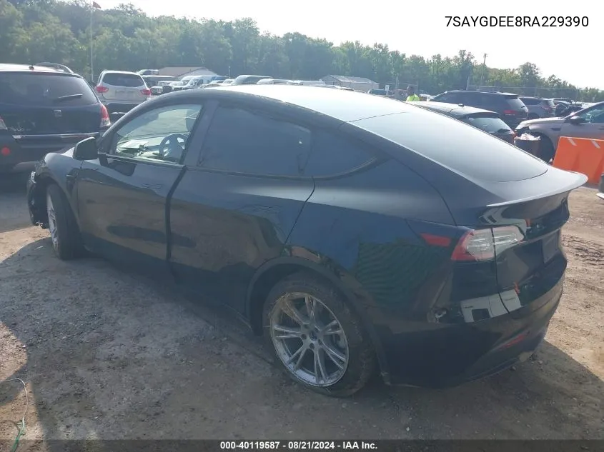 7SAYGDEE8RA229390 2024 Tesla Model Y