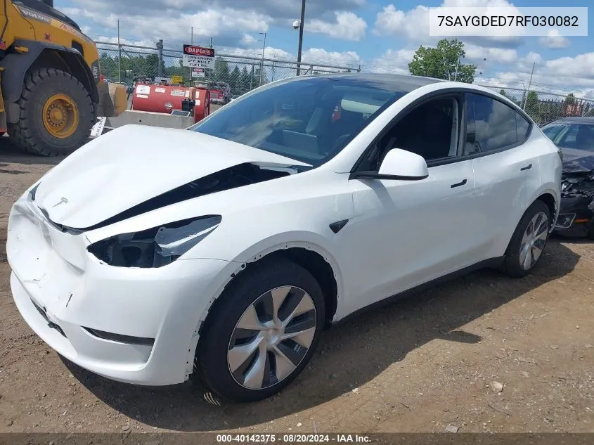 7SAYGDED7RF030082 2024 Tesla Model Y