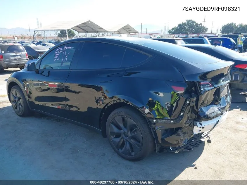 7SAYGDED9RF098321 2024 Tesla Model Y