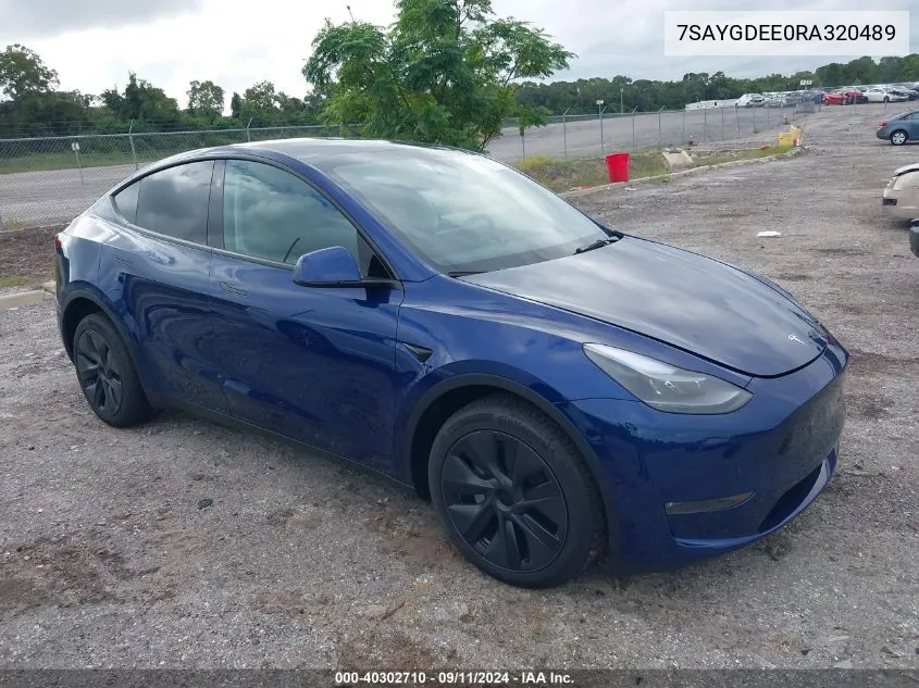 7SAYGDEE0RA320489 2024 Tesla Model Y