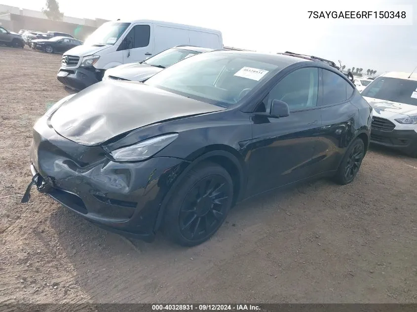 7SAYGAEE6RF150348 2024 Tesla Model Y