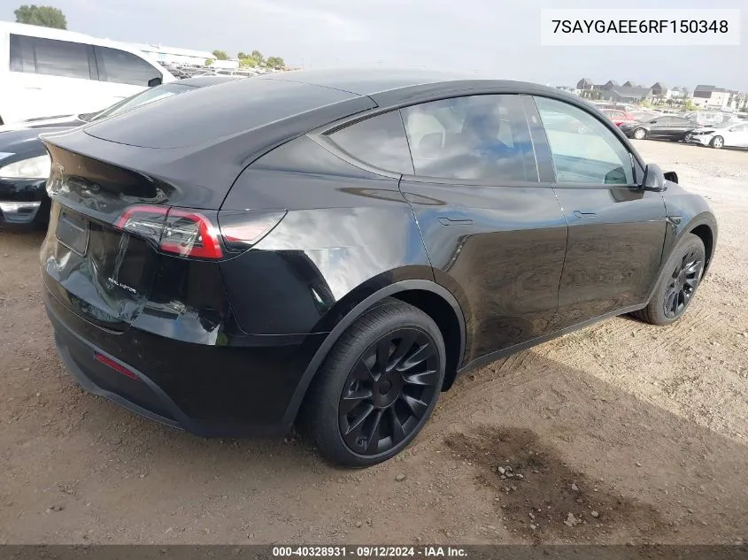 7SAYGAEE6RF150348 2024 Tesla Model Y