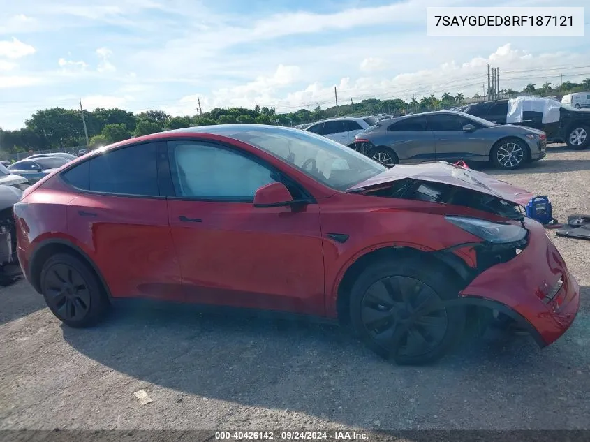 7SAYGDED8RF187121 2024 Tesla Model Y