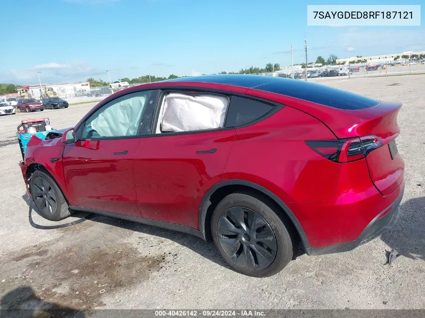 7SAYGDED8RF187121 2024 Tesla Model Y