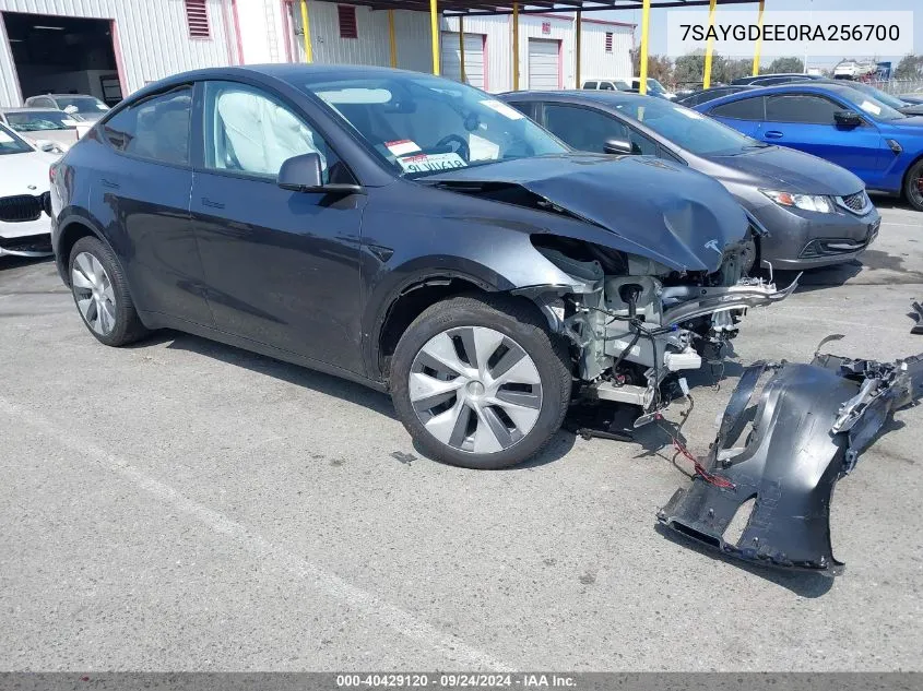 7SAYGDEE0RA256700 2024 Tesla Model Y