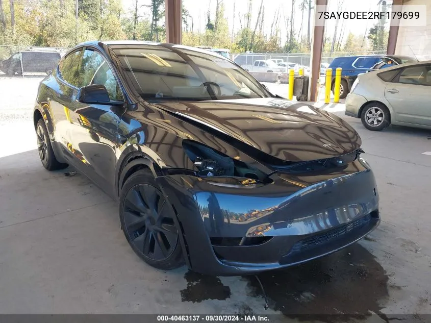 7SAYGDEE2RF179699 2024 Tesla Model Y