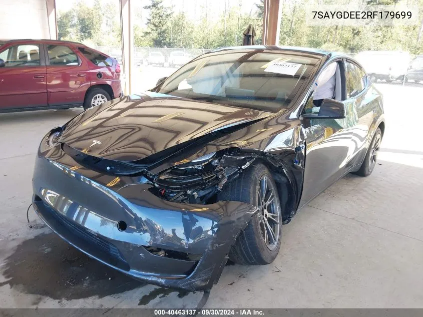 7SAYGDEE2RF179699 2024 Tesla Model Y