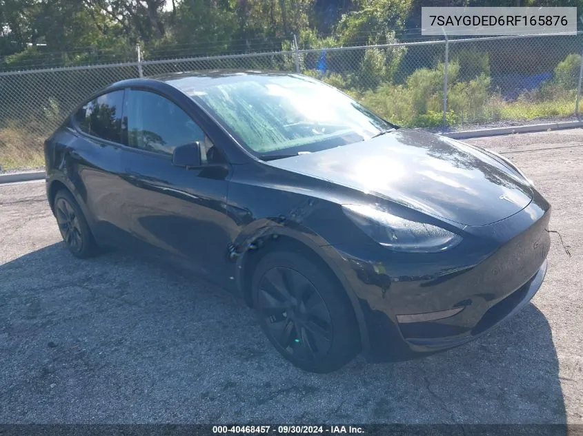 7SAYGDED6RF165876 2024 Tesla Model Y