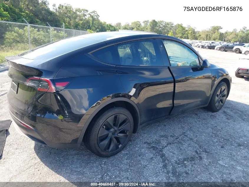 7SAYGDED6RF165876 2024 Tesla Model Y