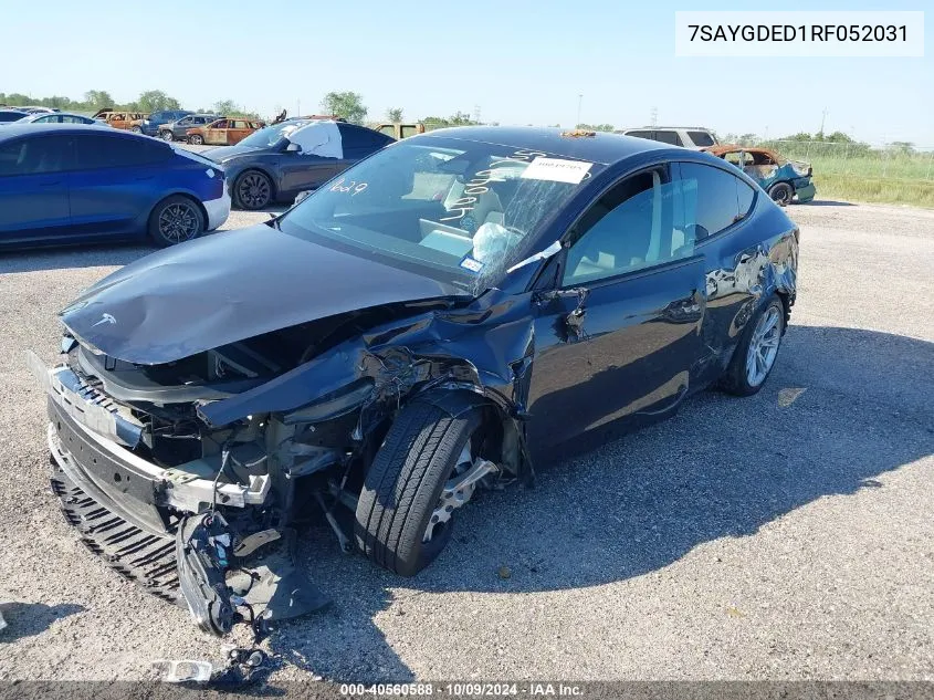 7SAYGDED1RF052031 2024 Tesla Model Y