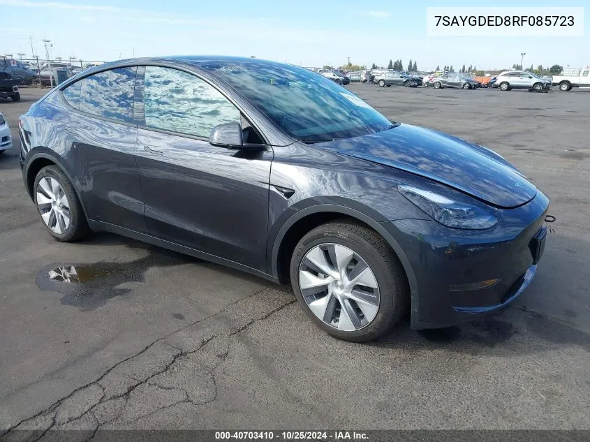 2024 Tesla Model Y Long Range Dual Motor All-Wheel Drive/Rwd VIN: 7SAYGDED8RF085723 Lot: 40703410