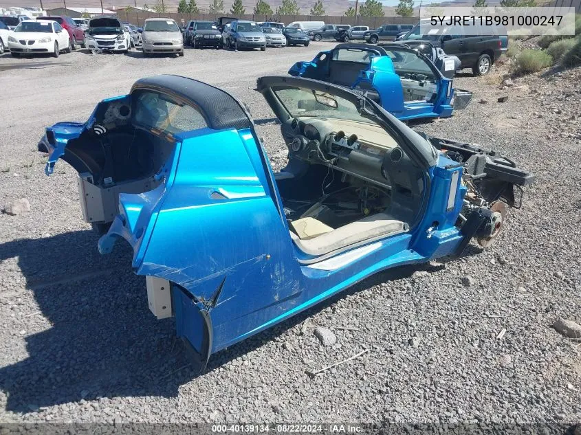 2008 Tesla Roadster VIN: 5YJRE11B981000247 Lot: 40139134