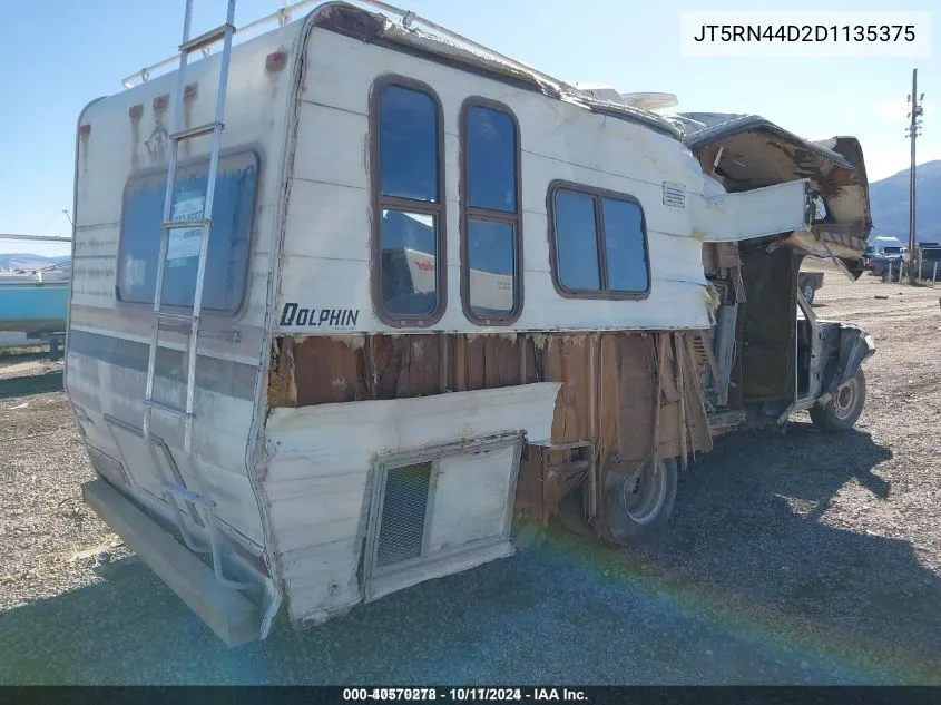 1983 Toyota Pickup / Cab Chassis 1/2 Ton Dlx VIN: JT5RN44D2D1135375 Lot: 40570278