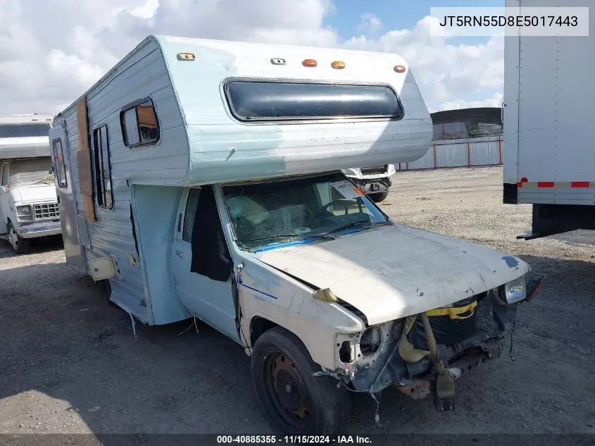 1984 Toyota Pickup Commercial/Camper Rn55 VIN: JT5RN55D8E5017443 Lot: 40885355