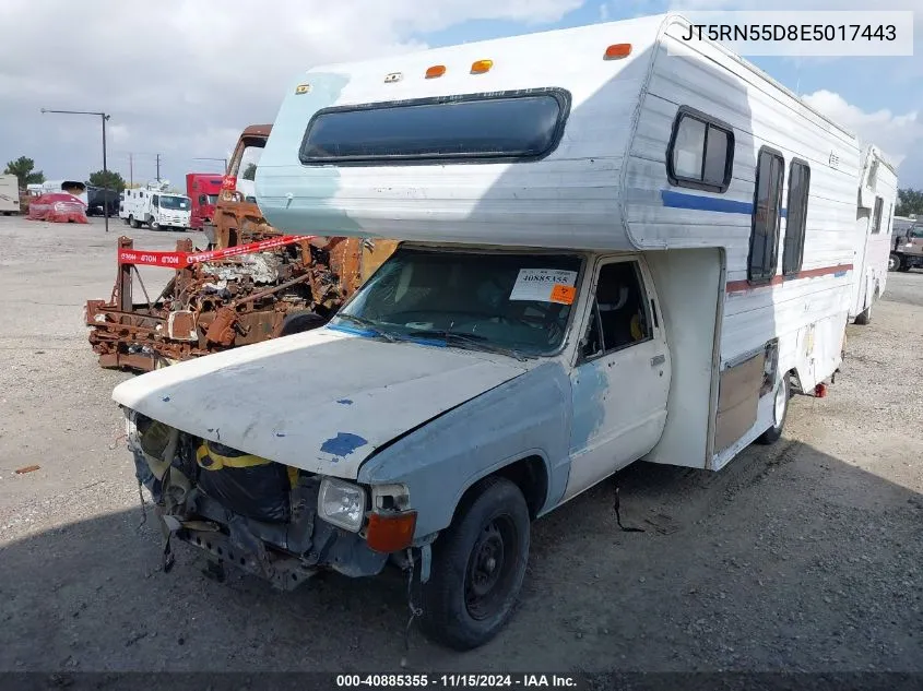 1984 Toyota Pickup Commercial/Camper Rn55 VIN: JT5RN55D8E5017443 Lot: 40885355