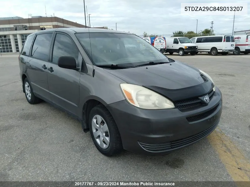 5TDZA29C84S013207 2004 Toyota Sienna Ce V6