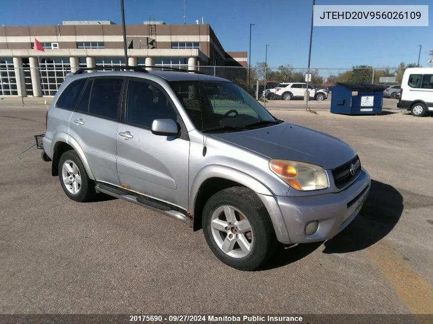 2005 Toyota Rav4 Chili VIN: JTEHD20V956026109 Lot: 20175690