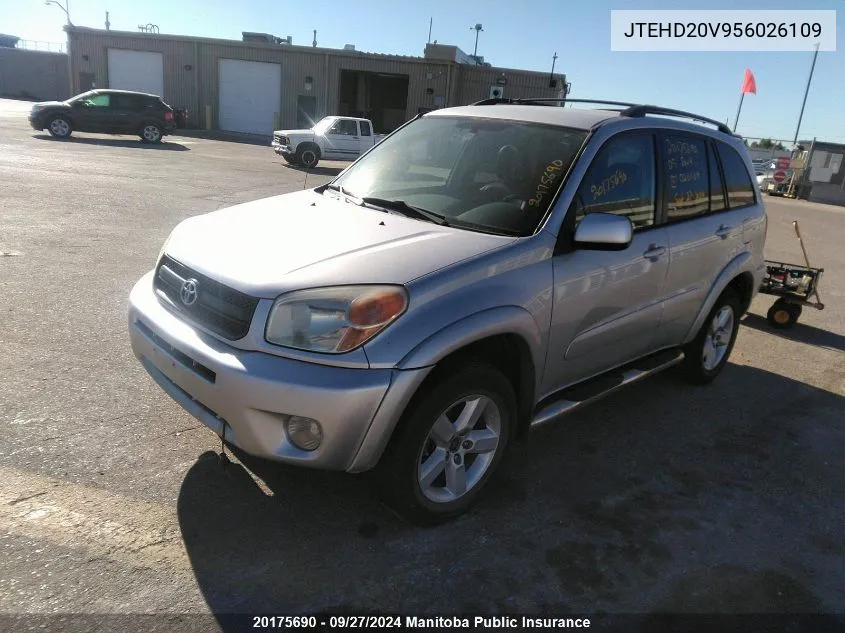 2005 Toyota Rav4 Chili VIN: JTEHD20V956026109 Lot: 20175690