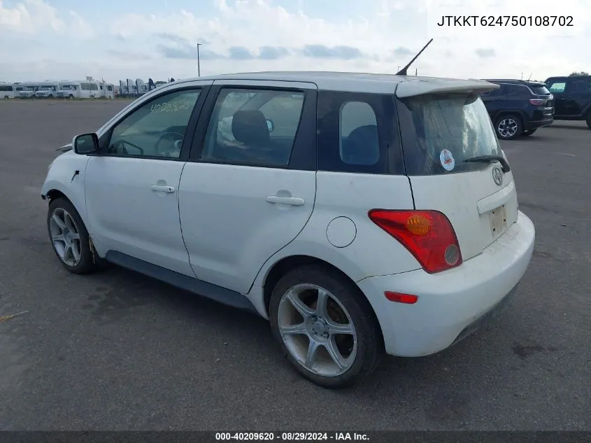 JTKKT624750108702 2005 Scion Xa