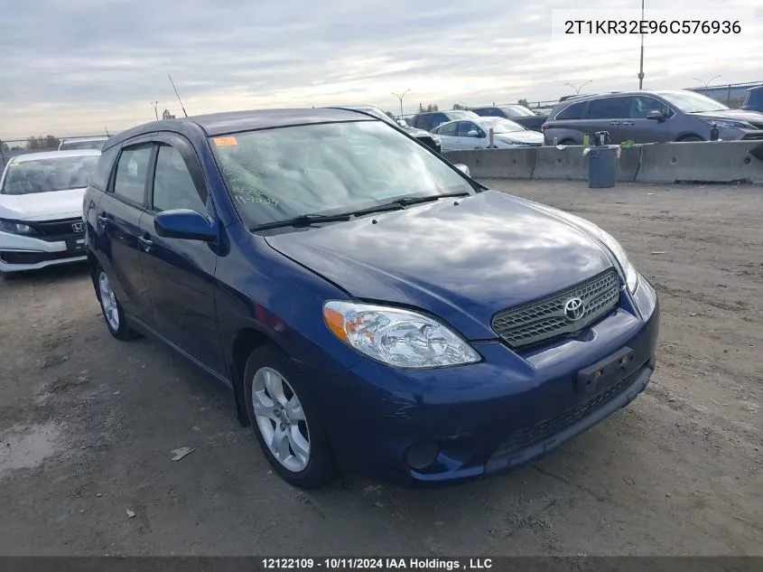 2T1KR32E96C576936 2006 Toyota Corolla Matrix Xr