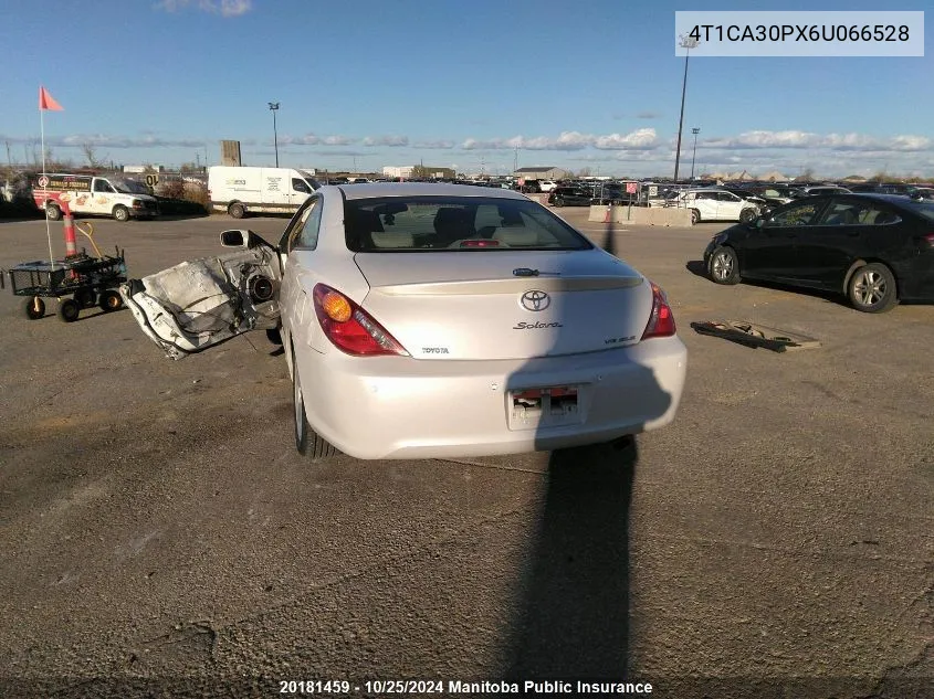 2006 Toyota Camry Solara Sle V6 VIN: 4T1CA30PX6U066528 Lot: 20181459