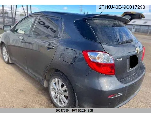 2009 Toyota Corolla Matrix VIN: 2T1KU40E49C017290 Lot: 30047880