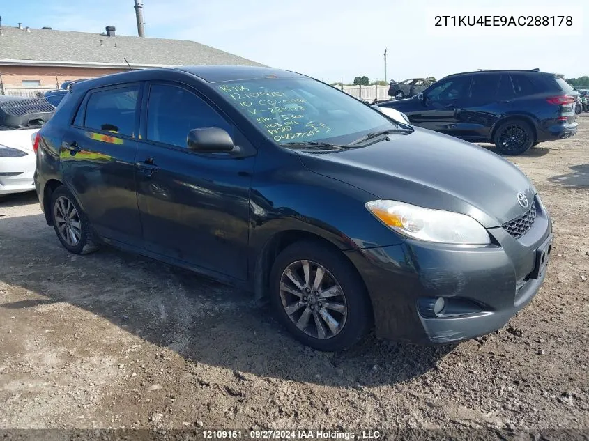 2010 Toyota Corolla Matrix VIN: 2T1KU4EE9AC288178 Lot: 12109151