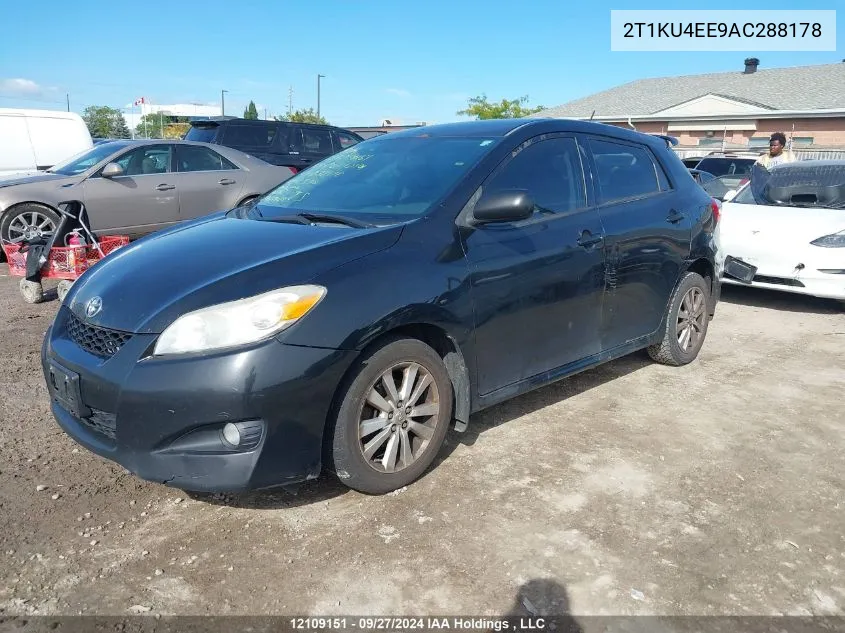 2010 Toyota Corolla Matrix VIN: 2T1KU4EE9AC288178 Lot: 12109151