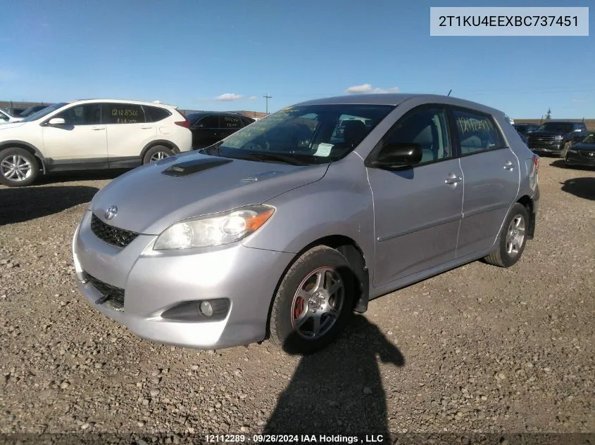 2T1KU4EEXBC737451 2011 Toyota Corolla Matrix