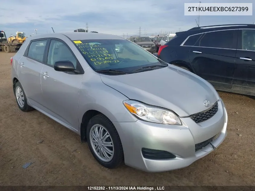 2011 Toyota Corolla Matrix VIN: 2T1KU4EEXBC627399 Lot: 12152282