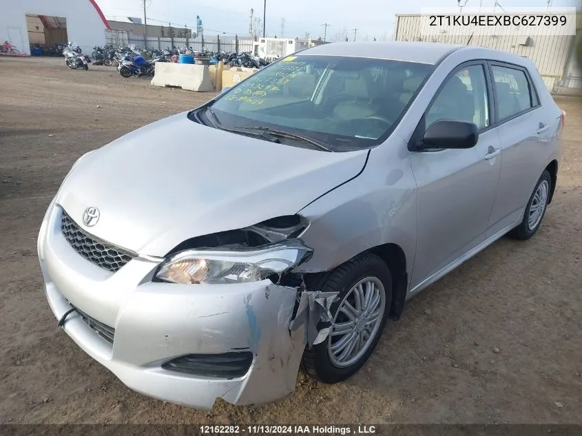 2011 Toyota Corolla Matrix VIN: 2T1KU4EEXBC627399 Lot: 12152282